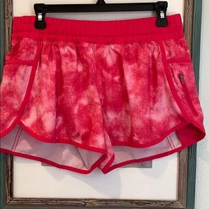 Lululemon Pink Tie Dye Print Shorts